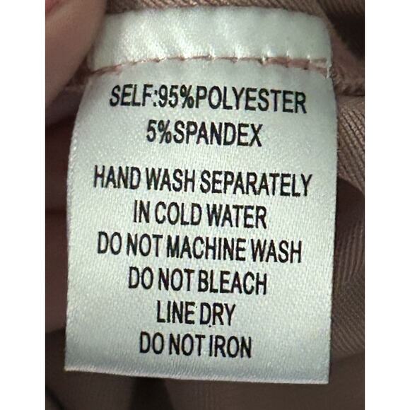 NWT Cotton Candy Spaghetti Strap Stretch Mauve Mini Dress Women's Large - Picture 7 of 7